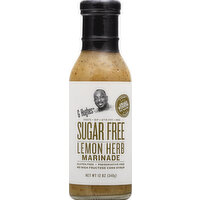 G Hughes Marinade, Sugar Free, Lemon Herb - 12 Ounce 