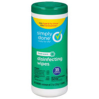 Simply Done Wipes, Disinfecting, Fresh Scent - 35 Each 