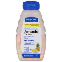 TopCare Antacid, Extra Strength, 750 mg, Chewable Tablets, Tropical Fruit Flavors
