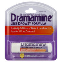 Dramamine Motion Sickness Protection, 25 mg, Tablets - 8 Each 