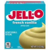 Jell-O Pudding & Pie Filling, French Vanilla, Instant - 3.4 Ounce 