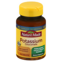 Nature Made Potassium Gluconate, Tablets - 100 Each 