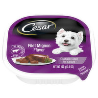 Cesar Canine Cuisine, Filet Mignon Flavor, in Meaty Juices - 12 Each 