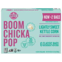 Angie's Boomchickapop Microwave Popcorn, Kettle Corn, Lightly Sweet - 6 Each 