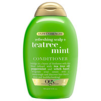 Ogx Conditioner, Teatree Mint, Refreshing Scalp + Extra Strength - 13 Fluid ounce 