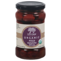 Divina Olives, Organic, Pitted Kalamata - 10.2 Ounce 