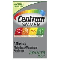 Centrum Multivitamin/Mineral, Adults 50+, Tablets - 125 Each
