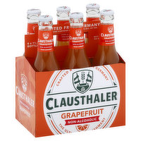 Clausthaler Malt Beverage, Grapefruit, Non-Alcoholic - 6 Each 
