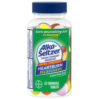 Alka-Seltzer Heartburn ReliefChews, Extra Strength, Chewable Tablets, Assorted Fruit - 32 Each