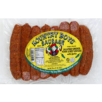 Kountry Boys Sausage, Pork & Beef, Smoked, Jalapeno, Family Pack!