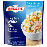 Birds Eye White Rice, Long Grain, with Mixed Vegetables - 10 Ounce 