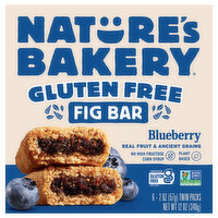 Nature's Bakery Fig Bar, Gluten Free, Blueberry, Twin Packs