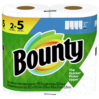 Bounty Paper Towel, White, Select-A-Size, Double Plus Rolls, 2-Ply - 2 Each