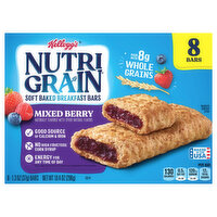 Nutri Grain Breakfast Bars, Soft Baked, Mixed Berry - 8 Each 