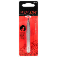 Revlon Tweezer, Slant, Stainless Steel