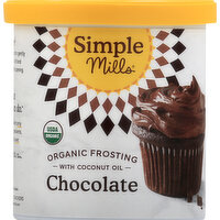 Simple Mills Frosting, Organic, Chocolate - 10 Ounce 