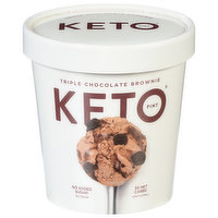 Keto Pint Ice Cream, Triple Chocolate Brownie - 1 Pint 