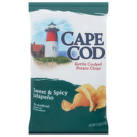 Cape Cod Potato Chips, Sweet & Spicy Jalapeno, Kettle Cooked - 7.5 Ounce