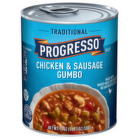 Progresso Soup, Chicken & Sausage Gumbo, Traditional - 19 Ounce 