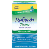 Refresh Lubricant Eye Drops, Moisturizing Relief - 2 Each 