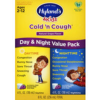 Hyland's Cold 'n Cough, Natural Grape Flavor, Day & Night Value Pack