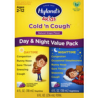 Hyland's Cold 'n Cough, Natural Grape Flavor, Day & Night Value Pack - 2 Each 