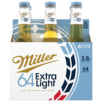 Miller64 Beer, Extra Light - 6 Each 