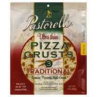 PASTORELLI Pizza Crusts, Traditional, Ultra Thin - 15 Ounce 