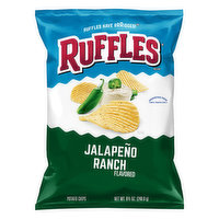 Ruffles Potato Chips, Jalapeno Ranch Flavored - 8.5 Ounce 