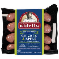 Aidells Chicken Sausage, Chicken & Apple, Smoked - 12 Ounce 