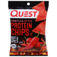 Quest Protein Chips, Hot & Spicy Flavor, Tortilla Style - 1.1 Ounce 