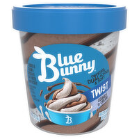 Blue Bunny Frozen Dairy Dessert, Cookies & Cream, Twist - 1 Pint 