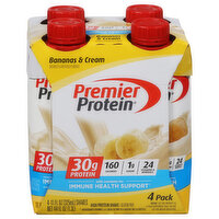 Premier Protein High Protein Shake, Bananas & Cream, 4 Pack - 4 Each 