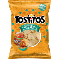 Tostitos Tortilla Chips, Three Cheese, Mexican Style, Bite Size Rounds