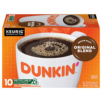 Dunkin' Coffee, Medium Roast, Original Blend, K-Cup Pods - 10 Each 