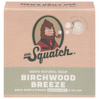 Dr. Squatch Soap, Birchwood Breeze, Men's Natural, Medium Grit - 5 Ounce 