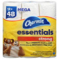 Charmin Bathroom Tissue, Strong, Unscented, Mega Roll, 2-Ply - 12 Each 