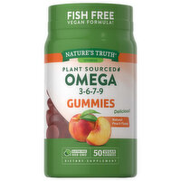 Nature's Truth Omega 3-6-7-9, Vegan Gummies, Natural Peach Flavor