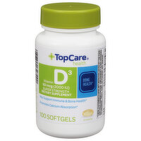 TopCare Vitamin D3, Super Strength, 50 mcg, Softgels