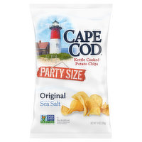 Cape Cod Potato Chips, Kettle Cooked, Original, Party Size - 14 Ounce 