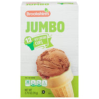 Brookshire's Ice Cream Cups, Jumbo - 12 Each 