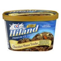 Hiland Ice Cream, Premium, Chocolate Moose Tracks