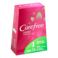 Carefree Thongs, Regular, Unscented - 49 Each 