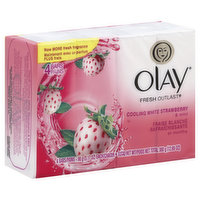 Olay Soap, Cooling White Strawberry & Mint - 4 Each 