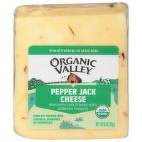 Organic Valley Cheese, Pepper Jack - 8 Ounce 