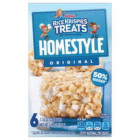 Rice Krispies Treats Crispy Marshmallow Squares, Original, Homestyle - 6 Each 