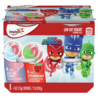 Yoplait Yogurt, Low Fat, Cotton Candy/Strawberry, PJ Masks - 8 Each 