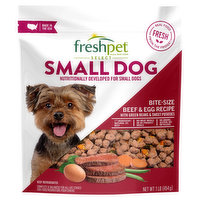 Freshpet Dog Food, Beef & Egg Recipe, Bite Size, Small Dog - 1 Pound 