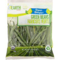 4Earth Farms Green Beans, Organic - 12 Ounce 