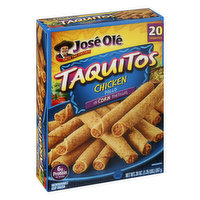 Jose Ole Taquitos, in Corn Tortillas, Chicken - 20 Each 